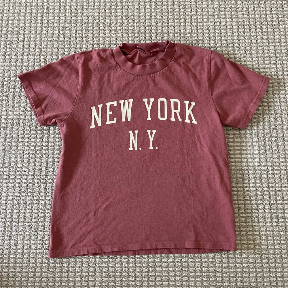 NEW YORK, NY Cropped T Shirt